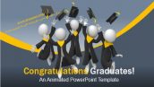 قالب پاورپوینت سه بعدی متحرک graduation leap