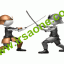 انیمیشن samurais sword fighting