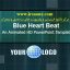 قالب پاورپوینت سه بعدی متحرک blue heartbeat