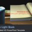 قالب پاورپوینت سه بعدی متحرک book by candle light