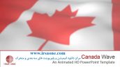 قالب پاورپوینت سه بعدی متحرک Canada flag