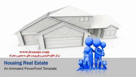 قالب پاورپوینت سه بعدی متحرک housing real estate