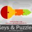 قالب پاورپوینت سه بعدی متحرک keys and puzzles