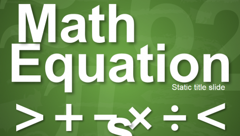 قالب پاورپوینت سه بعدی متحرک math equations